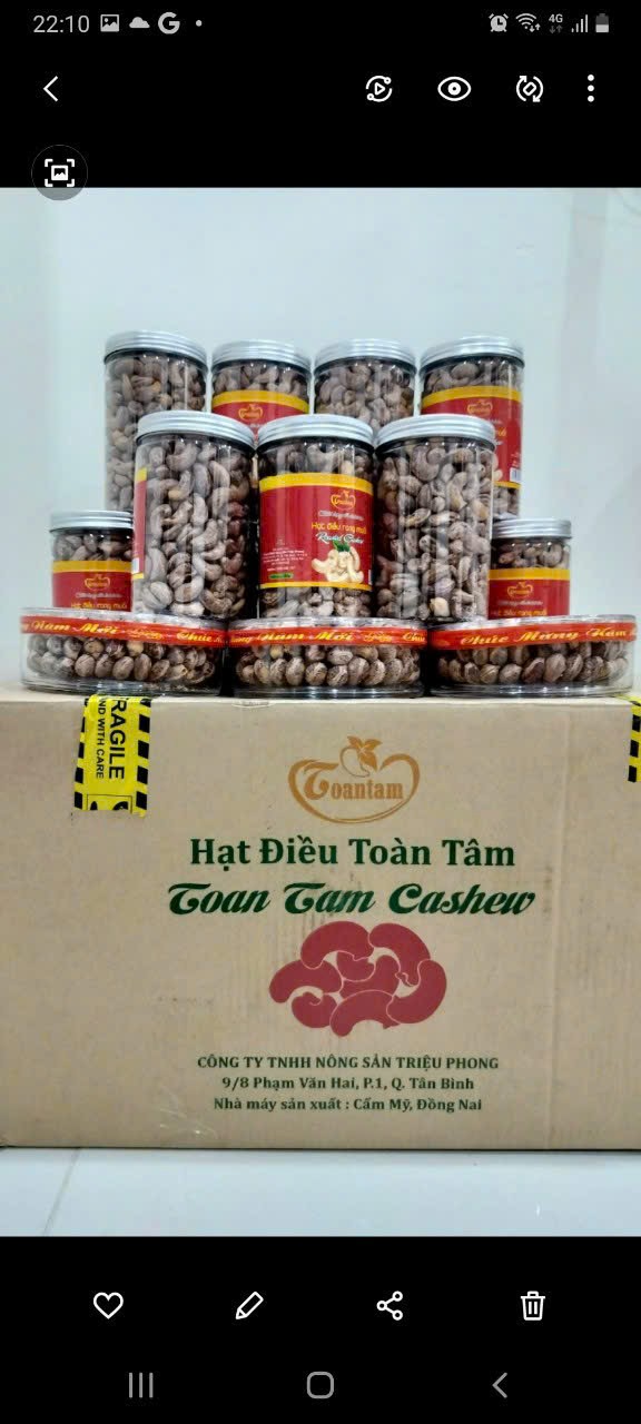 Hotline 0908 36 1357 Bán sỉ và lẻ hạt điều rang muối tại Huyện Cần Giuộc