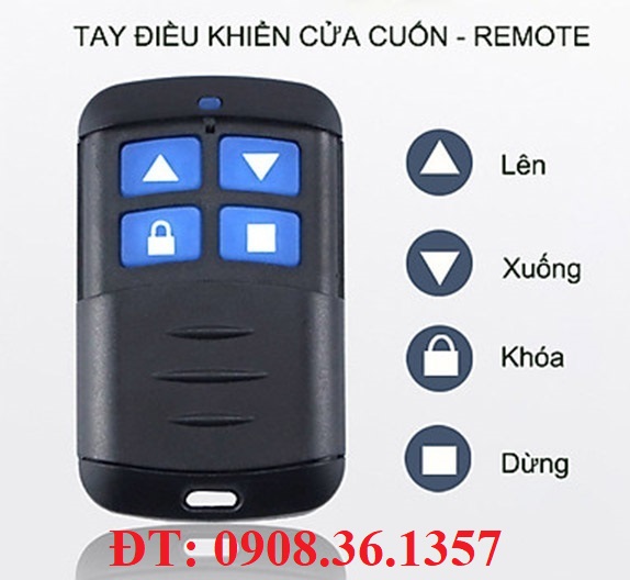 Tay bấm điều khiển cửa cuốn